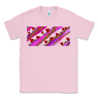 Bubblegum Pink leopar and cowhide with heart candies Classic Tee - AdoDesignShop