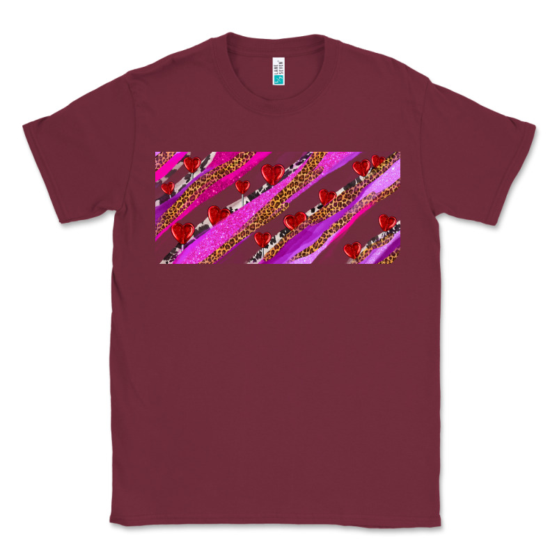 Leopar And Cowhide With Heart Candies Classic Tee by AdoDesignShop | Teevron