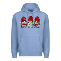 Colony Blue gnome with christmas lights Premium Hoodie - JahusDesignShop