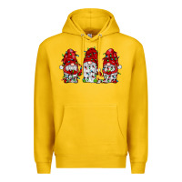Lemon gnome with christmas lights Premium Hoodie - JahusDesignShop