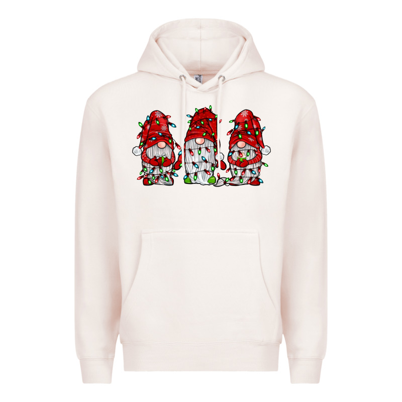 Gnome With Christmas Lights Premium Hoodie by JahusDesignShop | Teevron