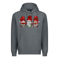 Rock gnome with christmas lights Premium Hoodie - JahusDesignShop