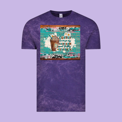 Iced Coffee Because My Sarcasm Need To Stay Hydrated Vintage Tee Designed By Artiststas