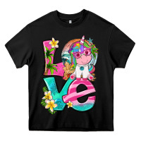 Black love summer unicorn Heavy Core Tee - texasbilliewilder