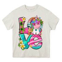 Cream love summer unicorn Heavy Core Tee - texasbilliewilder
