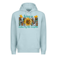 Blue Mist Being a Mom Makes My Life Complete Premium Hoodie - texasbilliewilder