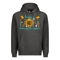Charcoal Heather Being a Mom Makes My Life Complete Premium Hoodie - texasbilliewilder