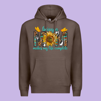 Being A Mom Makes My Life Complete Premium Hoodie Designed By Texasbilliewilder
