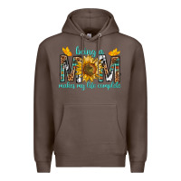 Coffee Being a Mom Makes My Life Complete Premium Hoodie - texasbilliewilder