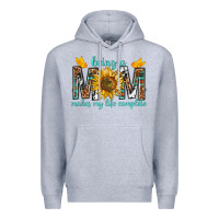 Heather Grey Being a Mom Makes My Life Complete Premium Hoodie - texasbilliewilder