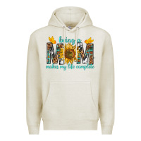 Oatmeal Heather Being a Mom Makes My Life Complete Premium Hoodie - texasbilliewilder