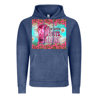 Vintage Denim Breast cancer  no one fıghts alone tumbler Vintage Hoodie - Artiststas