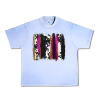 Grape Ice cow , yellow and pink glitter brushstrokes Urban Heavy Tee - AdoDesignShop