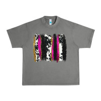Tornado cow , yellow and pink glitter brushstrokes Urban Heavy Tee - AdoDesignShop