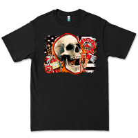 Black firefighter skull Premium Tee - AdoDesignShop