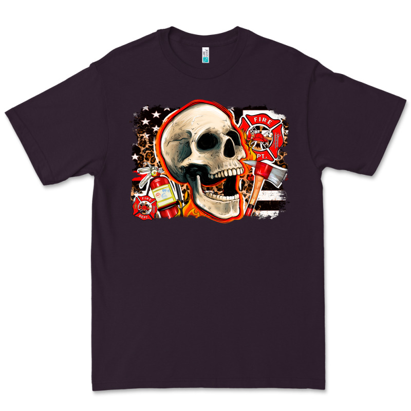 Firefighter Skull Premium Tee by AdoDesignShop | Teevron