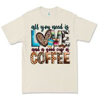 Bone all you need is love and a good cup of coffee Premium Tee - Zillion Design Studio