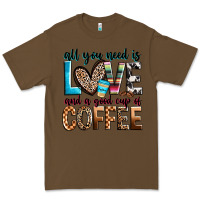 Cacao all you need is love and a good cup of coffee Premium Tee - Zillion Design Studio
