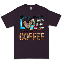 Plum all you need is love and a good cup of coffee Premium Tee - Zillion Design Studio