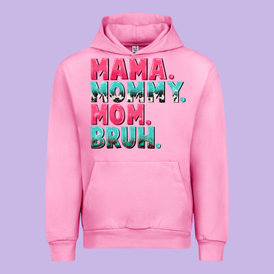 Mama Mommy Mom Bruh Mother's Day Urban Hoodie Designed By Cowgirlartshop