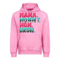 Fuchsia Pink Mama Mommy Mom bruh Mother's Day Urban Hoodie - CowGirlArtShop