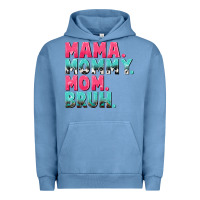 Pigment Pebble Blue Mama Mommy Mom bruh Mother's Day Urban Hoodie - CowGirlArtShop