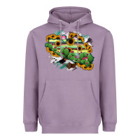 Lavender Guerrero Map Heavyweight Hoodie - RanaPortraitStore