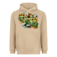 Mushroom Guerrero Map Heavyweight Hoodie - RanaPortraitStore