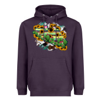 Plum Guerrero Map Heavyweight Hoodie - RanaPortraitStore