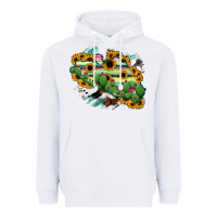 White Guerrero Map Heavyweight Hoodie - RanaPortraitStore