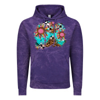 Cloud Purple race sunflower patches Vintage Hoodie - AdoDesignShop