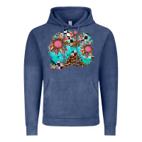 Vintage Denim race sunflower patches Vintage Hoodie - AdoDesignShop