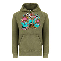 Vintage Olive race sunflower patches Vintage Hoodie - AdoDesignShop