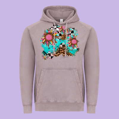 Race Sunflower Patches Vintage Hoodie Designed By Adodesignshop