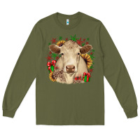 Army Green christmas charolais Long Sleeve Tee - JahusDesignShop