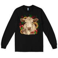 Black christmas charolais Long Sleeve Tee - JahusDesignShop