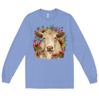 Colony Blue christmas charolais Long Sleeve Tee - JahusDesignShop