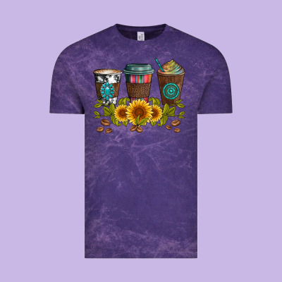 Coffee Group And Sunflowers Vintage Tee Designed By Artiststas