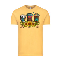 Vintage Mustard coffee group and sunflowers Vintage Tee - Artiststas