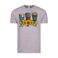 Vintage Zinc coffee group and sunflowers Vintage Tee - Artiststas