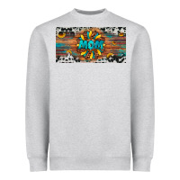 Heather Grey leopard sunflower mom license plate Heavyweight Sweatshirt - Artiststas