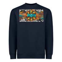 Navy leopard sunflower mom license plate Heavyweight Sweatshirt - Artiststas