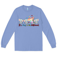 Colony Blue it's okay to be different Long Sleeve Tee - MaliasSmallBusiness