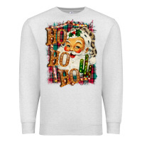Oatmeal Heather Ho Ho Ho Santa Premium Sweatshirt - Bettercallsaul