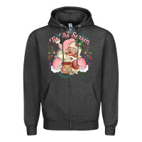 Charcoal Heather mexican christmas Zipper Hoodie - MaliasSmallBusiness