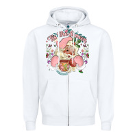 White mexican christmas Zipper Hoodie - MaliasSmallBusiness