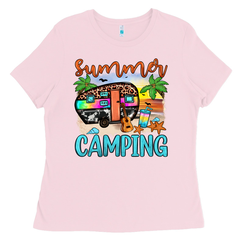 Summer Camping Ladies Tee by JahusDesignShop | Teevron