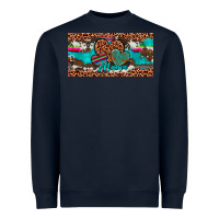Navy hearts mama license plate Heavyweight Sweatshirt - Artiststas