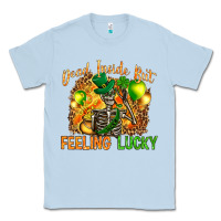 Dusty Blue dead inside but feeling lucky Classic Tee - NancyCooperArtShop