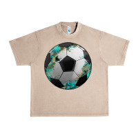 French Oak western sport soccer camouflage turquoise pattern Urban Heavy Tee - Artiststas